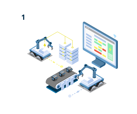 A image of a concrete sphere, balanced between two other larger spheres